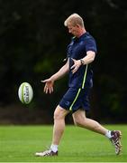 28 August 2017; Leinster head coach Leo Cullen during squad training at UCD in Dublin. Photo by Ramsey Cardy/Sportsfile