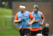 28 August 2017; Stephen Archer, left, and Fineen Wycherley of Munster during Munster Rugby Squad Training at the University of Limerick in Limerick. Photo by Diarmuid Greene/Sportsfile