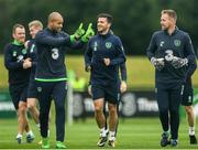 28 August 2017; Darren Randolph of Republic of Ireland, left, with teammates during the Republic of Ireland Squad Training at FAI NTC in Abbotstown, Dublin. Photo by Eóin Noonan/Sportsfile