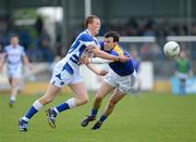20 May 2012; Kevin Meaney, Laois, in action against Paul Barden, Longford. Leinster GAA Football Senior Championship, Longford v Laois, Pearse Park, Longford. Picture credit: Matt Browne / SPORTSFILE