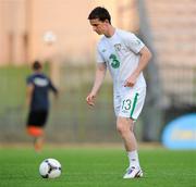 29 May 2012; Kevin Foley, Republic of Ireland, during the warm up before the start of the game against Tuscan Selection. International Friendly, Tuscan Selection v Republic of Ireland, Stadio Melani, Pistoia, Italy. Picture credit: David Maher / SPORTSFILE