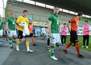 29 May 2012; Republic of Ireland captain Robbie Keane leads his side out for the start of the game. International Friendly, Tuscan Selection v Republic of Ireland, Stadio Melani, Pistoia, Italy. Picture credit: David Maher / SPORTSFILE