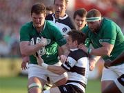 29 May 2012; Donnacha Ryan, Ireland XV, is tackled by Rory Lawson, Barbarians. Rugby International, Barbarians v Ireland XV, Kingsholm, Gloucester, England. Picture credit: Matt Impey / SPORTSFILE