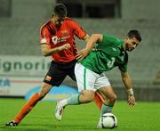 29 May 2012; Shane Long, Republic of Ireland, in action against Tomas Cerri, Tuscan Selection. International Friendly, Tuscan Selection v Republic of Ireland, Stadio Melani, Pistoia, Italy. Picture credit: David Maher / SPORTSFILE
