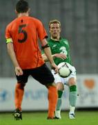 29 May 2012; Paul Green, Republic of Ireland, in action against Fedrico Calanchi, Tuscan Selection. International Friendly, Tuscan Selection v Republic of Ireland, Stadio Melani, Pistoia, Italy. Picture credit: David Maher / SPORTSFILE