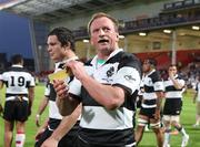 29 May 2012; Barbarians captain Mick O'Driscoll leads his side on a lap of honour at full-time. Rugby International, Barbarians v Ireland XV, Kingsholm, Gloucester, England. Picture credit: Matt Impey / SPORTSFILE