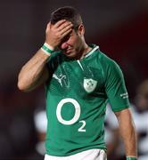 29 May 2012; A dejected Paddy Wallace, Ireland XV, at the end of the game. Rugby International, Barbarians v Ireland XV, Kingsholm, Gloucester, England. Picture credit: Matt Impey / SPORTSFILE