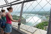 29 May 2012; Member of the 2010 TG4/O'Neills Ladies Football All Star team, Niamh Keane, from Clare, looks out over the Niagara Falls during a visit on the final day of the tour. 2012 TG4/O'Neills Ladies All-Star Tour, Niagara, Canada. Picture credit: Brendan Moran / SPORTSFILE