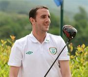 30 May 2012; Republic of Ireland's John O'Shea during a round of golf with members of the Republic of Ireland squad. Republic of Ireland EURO2012 Training Camp, Montecatini Golf Club, Montecatini, Italy. Picture credit: David Maher / SPORTSFILE