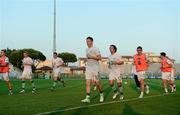29 May 2012; A general view of the Republic of Ireland players warming up before the game. International Friendly, Tuscan Selection v Republic of Ireland, Stadio Melani, Pistoia, Italy. Picture credit: David Maher / SPORTSFILE