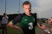 31 May 2012; Republic of Ireland's Damien Duff during a EURO2012 mixed zone ahead of their Friendly International against Hungary on Monday. Republic of Ireland EURO2012 Mixed Zone, Borgo A Buggiano, Montecatini, Italy. Picture credit: David Maher / SPORTSFILE