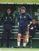 29 August 2017; Republic of Ireland assistant manager Roy Keane, right, with manager Martin O'Neill, left, and coach Steve Walford during squad training at the FAI NTC in Abbotstown, Dublin. Photo by David Maher/Sportsfile
