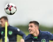 29 August 2017; Ciaran Clark of Republic of Ireland during squad training at the FAI NTC in Abbotstown, Dublin. Photo by David Maher/Sportsfile