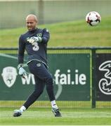29 August 2017; Darren Randolph of Republic of Ireland during squad training at the FAI NTC in Abbotstown, Dublin. Photo by David Maher/Sportsfile