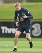 29 August 2017; James McClean of Republic of Ireland during squad training at the FAI NTC in Abbotstown, Dublin. Photo by David Maher/Sportsfile