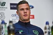 29 August 2017; Kevin Long of the Republic of Ireland during a press conference at the FAI NTC in Abbotstown, Dublin. Photo by David Maher/Sportsfile