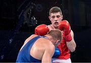 29 August 2017; Joe Ward, right, of Ireland in action against Mikhail Dauhaliavets of Belarus during their quarter final light heavyweight bout at the AIBA World Boxing Championships in Hamburg, Germany. Photo by AIBA via Sportsfile