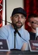 30 August 2017; Boxer Stephen Ormond during a press conference at the Europa Hotel in Belfast. Photo by Oliver McVeigh/Sportsfile