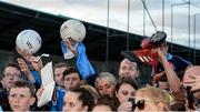 30 August 2017; Supporters wait to get their autographs from Dublin footballers during a meet and greet with supporters at Parnell Park in Dublin. Photo by Piaras Ó Mídheach/Sportsfile