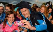 30 August 2017; Dublin footballer Brian Fenton with Sarah Walsh, from Raheny, during a meet and greet with supporters at Parnell Park in Dublin. Photo by Piaras Ó Mídheach/Sportsfile