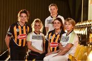 30 August 2017; Ann Downey manager of Kilkenny with players from left Denise Gaule, Shelly Farrell, team captain Ann Farrell and Michelle Quilty during a press conference at Nowlan Park in Kilkenny. Photo by Matt Browne/Sportsfile