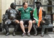 31 August 2017; Republic of Ireland supporter Barry Fitzgerald, from Letterkenny, Co Donegal, ahead of the FIFA World Cup Qualifier Group D match between Georgia and Republic of Ireland on Saturday in Tbilisi. Photo by David Maher/Sportsfile