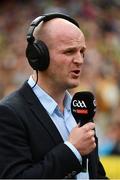 26 August 2017; Former Monaghan footballer and Sky Sports analyst Dick Clerkin during the GAA Football All-Ireland Senior Championship Semi-Final Replay match between Kerry and Mayo at Croke Park in Dublin. Photo by Ramsey Cardy/Sportsfile