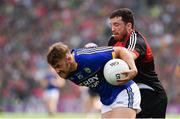 26 August 2017; Barry John Keane of Kerry is tackled by Chris Barrett of Mayo during the GAA Football All-Ireland Senior Championship Semi-Final Replay match between Kerry and Mayo at Croke Park in Dublin. Photo by Ramsey Cardy/Sportsfile