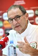 1 September 2017; Republic of Ireland manager Martin O'Neill during a press conference at Boris Paichadze Dinamo Arena in Tbilisi, Georgia. Photo by David Maher/Sportsfile