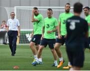 1 September 2017; Republic of Ireland manager Martin O'Neill during squad training at Boris Paichadze Dinamo Arena in Tbilisi, Georgia. Photo by David Maher/Sportsfile