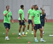 1 September 2017; Jonathan Walters, right, and Aiden McGeady of the Republic of Ireland during squad training at Boris Paichadze Dinamo Arena in Tbilisi, Georgia. Photo by David Maher/Sportsfile