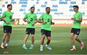 1 September 2017; Republic of Ireland players, from left, Shane Long, Wes Hoolahan, Jonathan Walters and Calum O'Dowda during squad training at Boris Paichadze Dinamo Arena in Tbilisi, Georgia. Photo by David Maher/Sportsfile