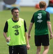 31 May 2012; Republic of Ireland captain Robbie Keane takes a break during EURO2012 squad training ahead of their Friendly International against Hungary on Monday. Republic of Ireland EURO2012 Squad Training, Borgo A Buggiano, Montecatini, Italy. Picture credit: David Maher / SPORTSFILE