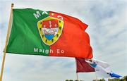26 May 2012; A general view of a Mayo flag and a Galway flag as they flutter in the breeze before the game. 2012 TG4/O'Neills Ladies All-Star Tour Exhibition Game, 2010 All Stars v 2011 All Stars, Centennial Park, Toronto, Canada. Picture credit: Brendan Moran / SPORTSFILE