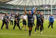 19 May 2012; Richardt Strauss, Leinster, celebrates his side's victory. Heineken Cup Final, Leinster v Ulster, Twickenham Stadium, Twickenham, England. Picture credit: Stephen McCarthy / SPORTSFILE