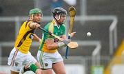 2 June 2012; Shane Dooley shoots under pressure from Wexford full back Keith Rossiter to score the opening goal of the game for Offaly. Leinster GAA Hurling Senior Championship Quarter-Final, Offaly v Wexford, O'Connor Park, Tullamore, Co. Offaly. Picture credit: Ray McManus / SPORTSFILE