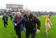 2 June 2012; Offaly manager Ollie Baker is congratulated on his side's victory. Leinster GAA Hurling Senior Championship Quarter-Final, Offaly v Wexford, O'Connor Park, Tullamore, Co. Offaly. Picture credit: Stephen McCarthy / SPORTSFILE