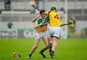 2 June 2012; Stephen Murphy, Wexford, is tackled Colin Egan, Offaly. Leinster GAA Hurling Senior Championship Quarter-Final, Offaly v Wexford, O'Connor Park, Tullamore, Co. Offaly. Picture credit: Stephen McCarthy / SPORTSFILE