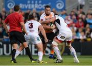 1 September 2017; Henco Venter of Cheetahs is tackled by Wiehahn Herbst and Robbie Diack of Ulster during the Guinness PRO14 Round 1 match between Ulster and Cheetahs at Kingspan Stadium in Belfast. Photo by Oliver McVeigh/Sportsfile