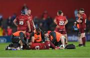 1 September 2017; Dan Goggin of Munster receives medical attention on the field during the Guinness PRO14 Round 1 match between Munster and Benetton at Irish Independent Park in Cork. Photo by Eóin Noonan/Sportsfile