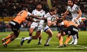 1 September 2017; Andrew Trimble of Ulster is tackled by Makazole Mapimpi of Cheetahs during the Guinness PRO14 Round 1 match between Ulster and Cheetahs at Kingspan Stadium in Belfast. Photo by Oliver McVeigh/Sportsfile