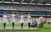 27 August 2017; The Hounds of Ulster perform at the GAA Football All-Ireland Senior Championship Semi-Final match between Dublin and Tyrone at Croke Park in Dublin. Photo by Ramsey Cardy/Sportsfile