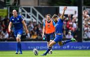 2 September 2017; Ross Byrne of Leinster kicks a penalty during the Guinness PRO14 Round 1 match between Dragons and Leinster at Rodney Parade in Newport, Wales. Photo by Ramsey Cardy/Sportsfile