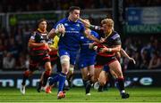 2 September 2017; James Ryan of Leinster is tackled by Angus O'Brien of Dragons during the Guinness PRO14 Round 1 match between Dragons and Leinster at Rodney Parade in Newport, Wales. Photo by Ramsey Cardy/Sportsfile