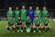 2 September 2017; Republic of Ireland team before the FIFA World Cup Qualifier Group D match between Georgia and Republic of Ireland at Boris Paichadze Dinamo Arena in Tbilisi, Georgia.