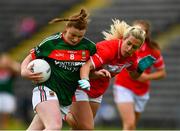2 September 2017; Aileen Gilroy of Mayo in action against Bríd Stack of Cork during the TG4 Ladies Football All-Ireland Senior Championship Semi-Final match between Cork and Mayo at Kingspan Breffni in Cavan. Photo by Sam Barnes/Sportsfile