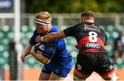 2 September 2017; James Tracy of Leinster is tackled by Harri Keddie of Dragons during the Guinness PRO14 Round 1 match between Dragons and Leinster at Rodney Parade in Newport, Wales. Photo by Ramsey Cardy/Sportsfile