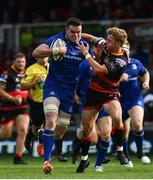 2 September 2017; James Ryan of Leinster is tackled by Angus O'Brien of Dragons during the Guinness PRO14 Round 1 match between Dragons and Leinster at Rodney Parade in Newport, Wales. Photo by Ramsey Cardy/Sportsfile