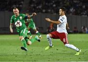 2 September 2017; Glenn Whelan of Republic of Ireland in action against Valeri Kazaishvili of Georgia during the FIFA World Cup Qualifier Group D match between Georgia and Republic of Ireland at Boris Paichadze Dinamo Arena in Tbilisi, Georgia. Photo by David Maher/Sportsfile