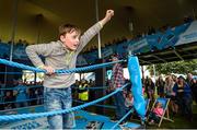 2 September 2017; Miles Durnin, age 9, from Dundalk, celebrates his dance-off victory at Electric Ireland's Throwback Stage at Electric Picnic, during some 90s nostalgia fun. Electric Ireland, the official energy partner of Electric Picnic, will screen some rad old school movies with family friendly activities and the best poptastic throwback tunes throughout the weekend. Check out festival highlights at facebook.com/ElectricIreland #ThrowbackStage. Photo by Cody Glenn/Sportsfile